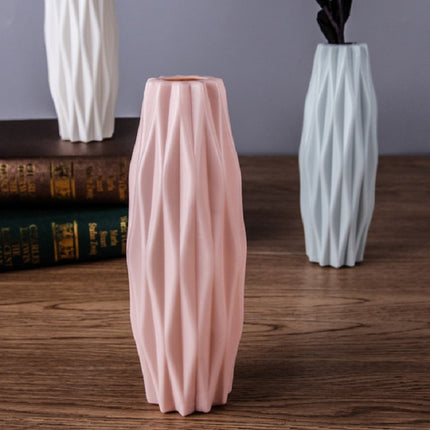 3 PCS Plastic Vase Creative Camellia Decoration Wet and Dry Flower Vase(Milk White)-garmade.com