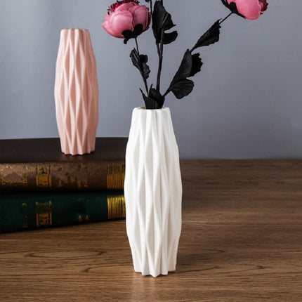 3 PCS Plastic Vase Creative Camellia Decoration Wet and Dry Flower Vase(Blue)-garmade.com