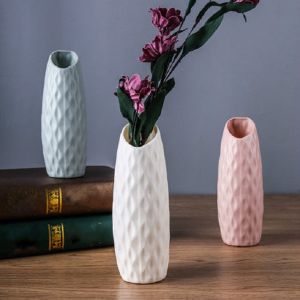 Creative Drop-resistant Plastic Vase Home Table Decoration(Green)-garmade.com
