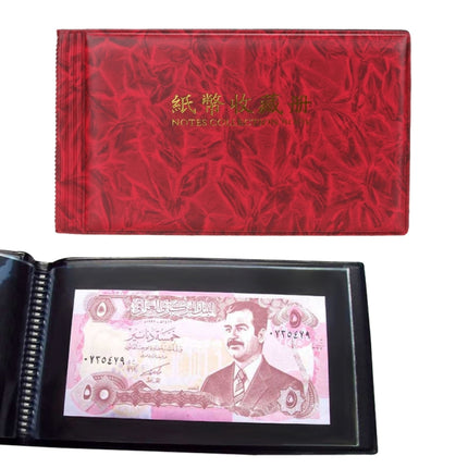 30-page Small Square Banknote Collection Book Albums(Rose Red)-garmade.com