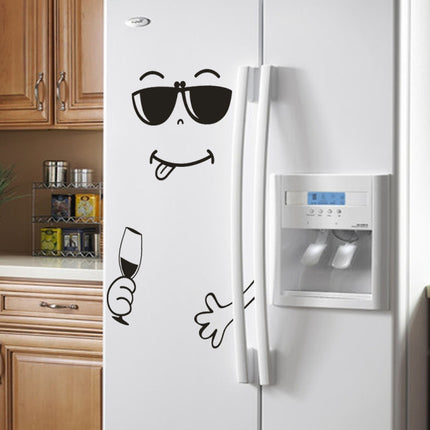 Cute Sticker Fridge Kitchen Wall Refrigerator Vinyl Stickers Home Decoration(A)-garmade.com