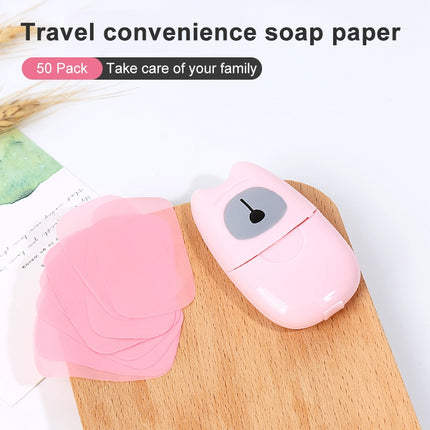 2 PCS Disposable Portable Boxed Soap Papers Hand Washing Convenient For Travel Hiking Outdoor Camping(Green)-garmade.com