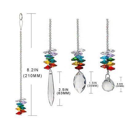 Crystal Pendant DIY Pendant Home Decoration Wedding Decoration Bead Curtain Car Decoration(Multi-faced Bead Pendant)-garmade.com