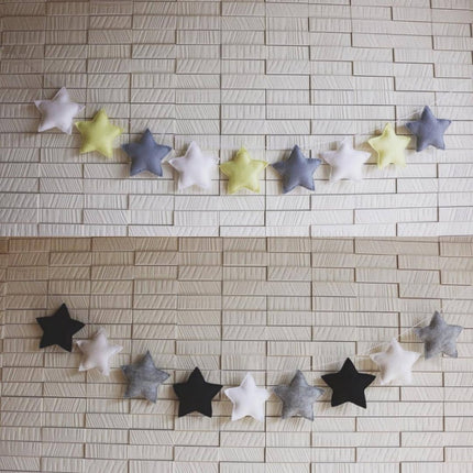 Star Shape Children Room Ornaments Crib Tent Pendants(White Stars)-garmade.com