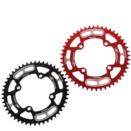 Snail Positive And Negative Tooth Discs Mountain Bike Single Disc Large Tooth Disc 104mm Bcd, Specification:46T(Red)-garmade.com