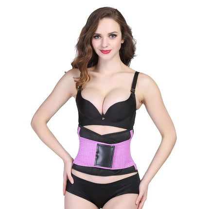 Body Shaping Underwear Abdomen Belt Fat Burning Paste New Fashion Sports Fitness Belly Belt, Size:XXL (Purple)-garmade.com