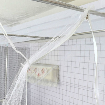 Student Dormitory Upper Berth Free Installation of Dustproof Top Side Single Door Mosquito Net, Size:90x190x150 cm (Including Bracket)-garmade.com