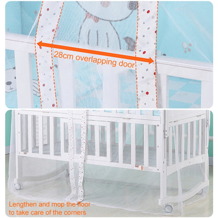 Crib Dome Lightweight Mosquito Net, Size:4.2x1.6 Meters, Style:Flower Side Mosquito Net-garmade.com
