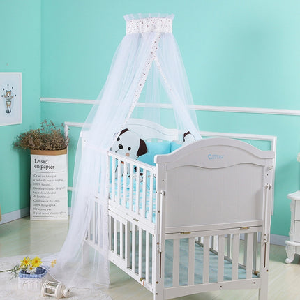 Crib Dome Lightweight Mosquito Net, Size:4.2x1.6 Meters, Style:Flower Side Mosquito Net-garmade.com