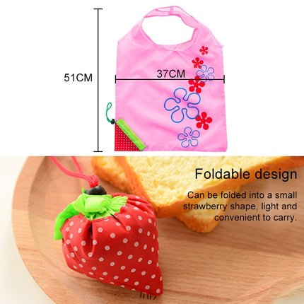 Creative Strawberry Shopping Reusable Folding Reusable Grocery Shopping Bag(Black)-garmade.com
