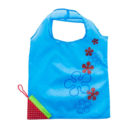 Creative Strawberry Shopping Reusable Folding Reusable Grocery Shopping Bag(Blue)-garmade.com