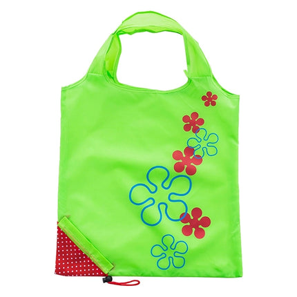 Creative Strawberry Shopping Reusable Folding Reusable Grocery Shopping Bag(Green)-garmade.com