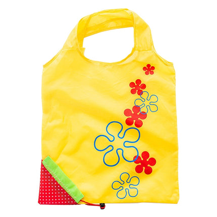 Creative Strawberry Shopping Reusable Folding Reusable Grocery Shopping Bag(Yellow)-garmade.com