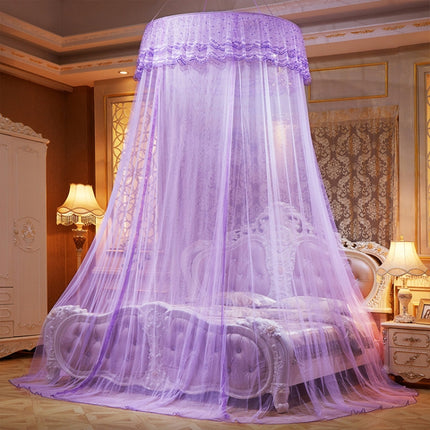 Dome Suspended Floor Mosquito Net, Size:1 Meter in Diameter(Purple)-garmade.com