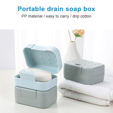 2 PCS Portable Travel Soap Box(Blue)-garmade.com