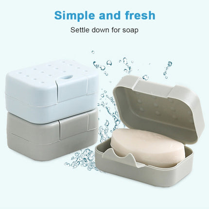 2 PCS Portable Travel Soap Box(Blue)-garmade.com