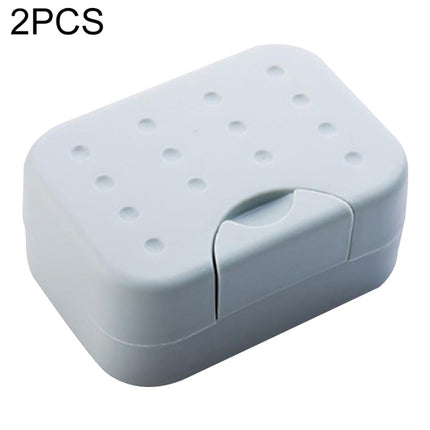 2 PCS Portable Travel Soap Box(Gray)-garmade.com