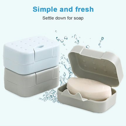 2 PCS Portable Travel Soap Box(Gray)-garmade.com