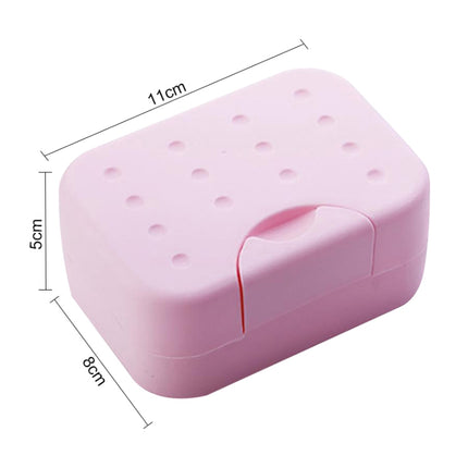 2 PCS Portable Travel Soap Box(Pink)-garmade.com