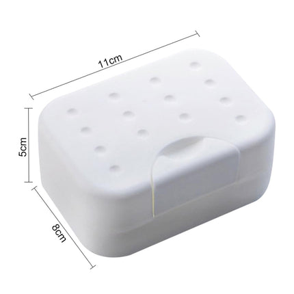 2 PCS Portable Travel Soap Box(White)-garmade.com