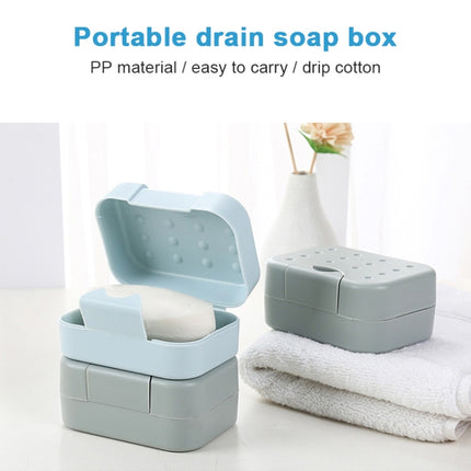 2 PCS Portable Travel Soap Box(White)-garmade.com