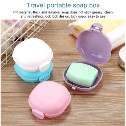 3 PCS Bathroom Dish Plate Case Home Shower Travel Hiking Holder Container Soap Box(blue)-garmade.com