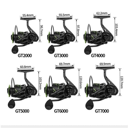 Linhu All-metal Spinning Wheel GT Long-range Caster Without Gap Sea Fishing Reel, Model:GT4000-garmade.com