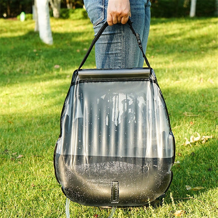 Outdoor Bathing Bag Self-driving Camping Solar Hot Water Bottle 20L Water Storage Bag(Black)-garmade.com