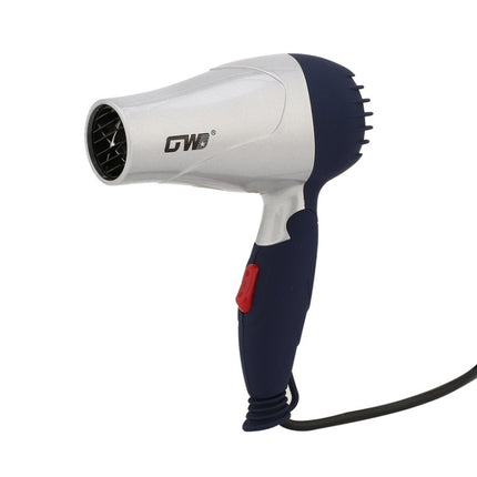 GW-555 220V Portable Mini Hair Blower Foldable Traveller Household Electric Hair Dryer(Silver)-garmade.com