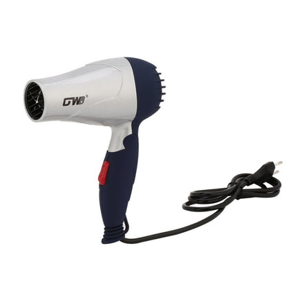 GW-555 220V Portable Mini Hair Blower Foldable Traveller Household Electric Hair Dryer(Silver)-garmade.com