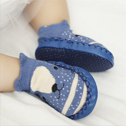 Fashion Baby Socks With Rubber Soles Infant Sock Newborn Autumn Winter Children Floor Socks Shoes Anti Slip Soft Sole Sock(525 grey)-garmade.com