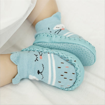 Fashion Baby Socks With Rubber Soles Infant Sock Newborn Autumn Winter Children Floor Socks Shoes Anti Slip Soft Sole Sock(525 navy)-garmade.com