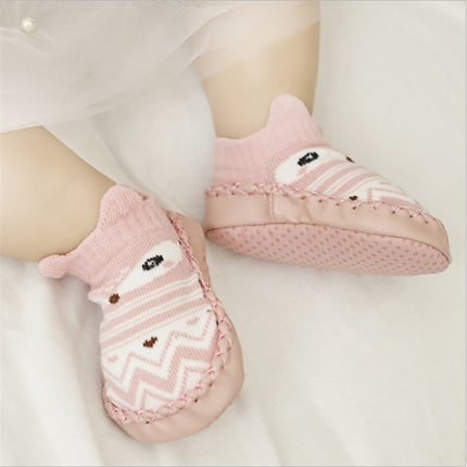 Fashion Baby Socks With Rubber Soles Infant Sock Newborn Autumn Winter Children Floor Socks Shoes Anti Slip Soft Sole Sock(6S01 Blue)-garmade.com