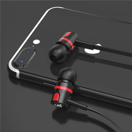 Super Bass Stereo Earphone with Microphone for Samsung / Xiaomi Mobile Phone(Black Earphone)-garmade.com