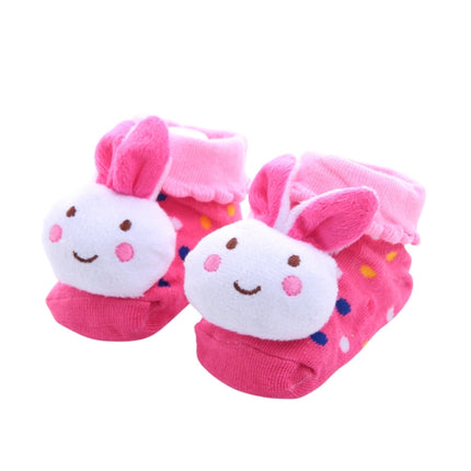 3 Pairs Cotton Cartoon Non-slip Baby Floor Socks Cute Three-Dimensional Doll Baby Toddler Socks(6#)-garmade.com