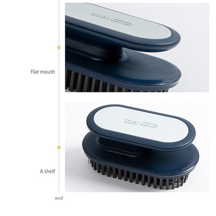 5 PCS A075 Plastic Soft Hair Washing Shoes Shoe Brush Cleaning Brush Clothes Laundry Bath Brush(Yellow)-garmade.com