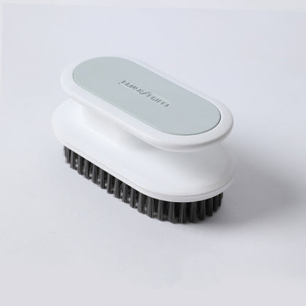 5 PCS A075 Plastic Soft Hair Washing Shoes Shoe Brush Cleaning Brush Clothes Laundry Bath Brush(White)-garmade.com