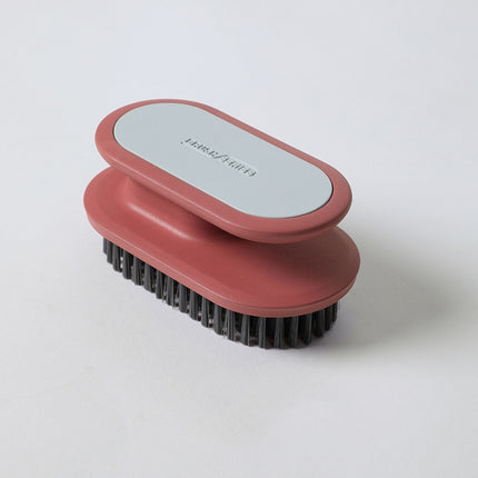 5 PCS A075 Plastic Soft Hair Washing Shoes Shoe Brush Cleaning Brush Clothes Laundry Bath Brush(Dark Red)-garmade.com