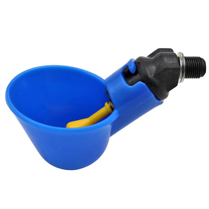Automatic Quail Drinker Chicken Waterer Bowl With Yellow Nipple Farm poultry drinking water system-garmade.com