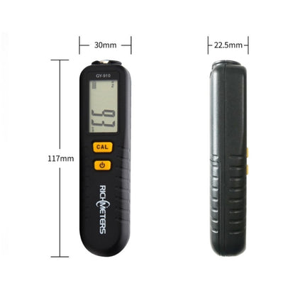 RICHMETERS GY910 Coating Thickness Gauge Metal Probe FE + NFE Iron and Aluminum Dual Use-garmade.com