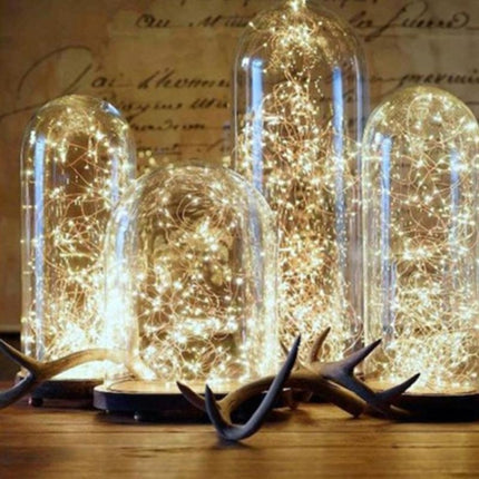 Christmas Decoration Light Copper Wire LED String Light Wedding Garland LED Lamps Christmas Tree Ornaments, Size: 5m 50 Leds-garmade.com