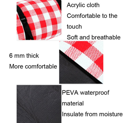 FP1409 6mm Thickened Moisture-Proof Beach Mat Outdoor Camping Tent Mat Without Storage Bag, Size:150x200cm(Strawberry Dessert)-garmade.com