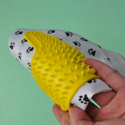 6 PCS Pet Gloves Bath Brush Dog Massage Brush Pet Bath Grooming Supplies-garmade.com