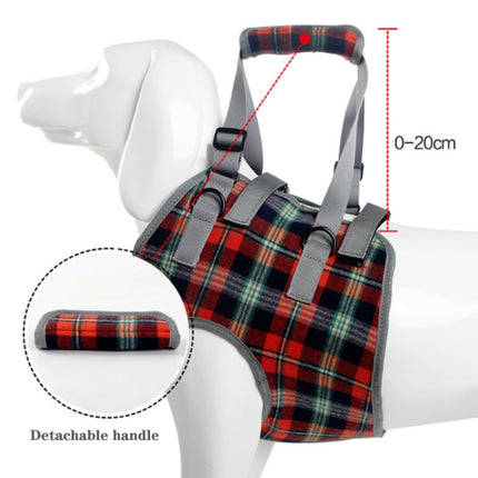 Pet Leg Straps Disabled & Injured Elderly Dog Auxiliary Belt, Size: S, Style:Front Leg(Blue)-garmade.com