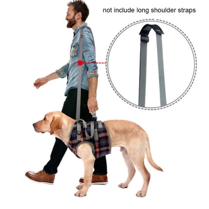 Pet Leg Straps Disabled & Injured Elderly Dog Auxiliary Belt, Size: M, Style:Front Leg(Orange)-garmade.com