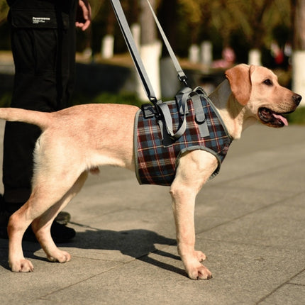 Pet Leg Straps Disabled & Injured Elderly Dog Auxiliary Belt, Size: XL, Style:Front Leg(Blue)-garmade.com