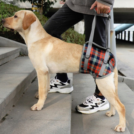 Pet Leg Straps Disabled & Injured Elderly Dog Auxiliary Belt, Size: XL, Style:Hind Leg(Orange)-garmade.com