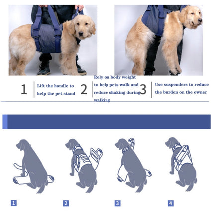 Pet Leash Senior Dogs Walking Aids Chest Harness, Size: XS(Pink)-garmade.com