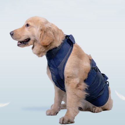 Pet Leash Senior Dogs Walking Aids Chest Harness, Size: M(Dark Blue)-garmade.com