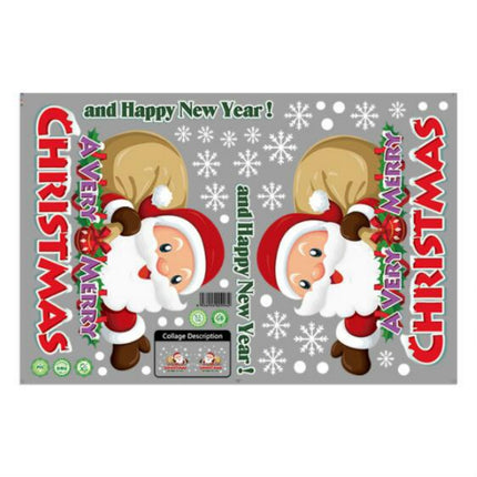 Christmas Decorations Stickers Glass Window Wall Stickers(Christmas Gifts)-garmade.com